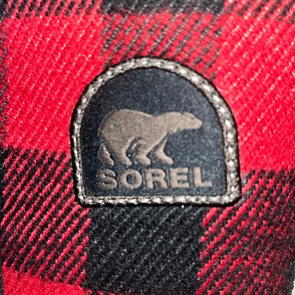 Sorel Tivoli III Buffalo Red & Black Plaid Waterproof Tall Boots Size 8.5 - Picture 13 of 17
